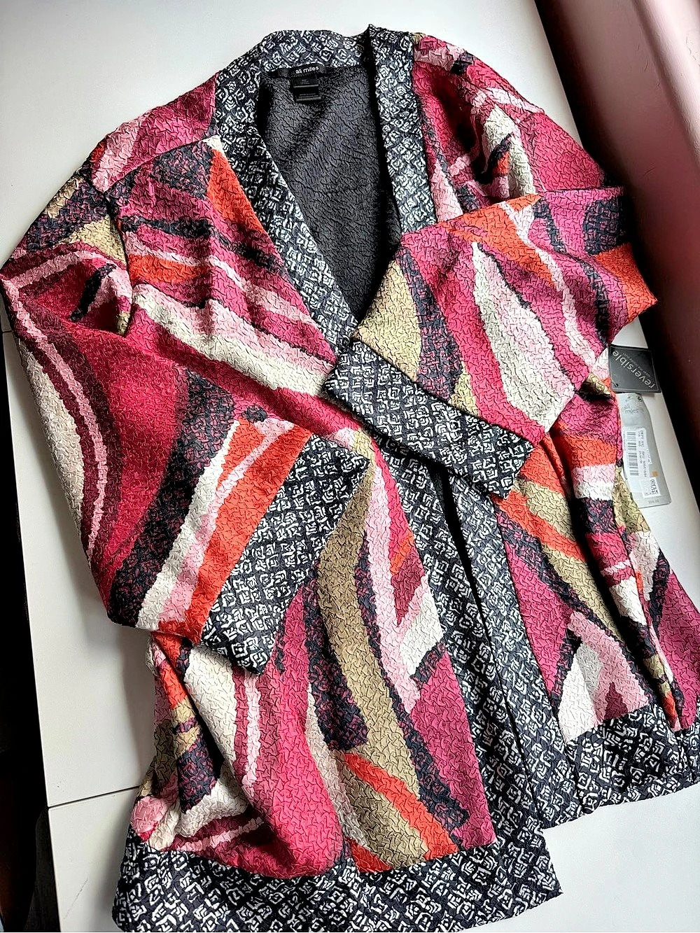 Ali Miles Fall Fashion Women's Abstract Pattern Jacket NWT